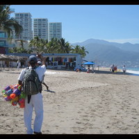 On the beach